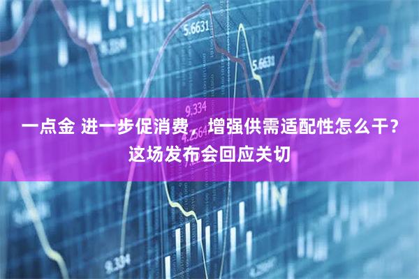 一点金 进一步促消费，增强供需适配性怎么干？这场发布会回应关切